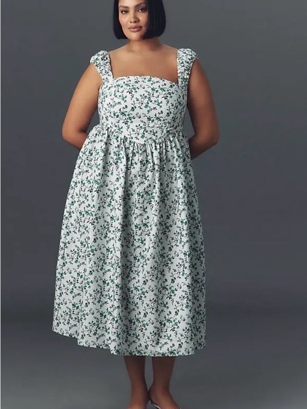ELOQUII Floral Cotton Poplin Sundress — Size 18 (NWT)